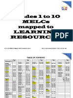 MELCs With Mapped Learning Resources G1 To G10