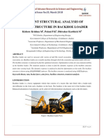 Transient Structural Analysis of Backhoe Structure in Backhoe Loader