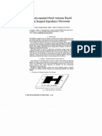 Multi-Standard Patch Antenna Based On Stepped Impedance Microstrip