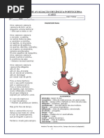 ficha avaliação 1.ª 2.º periodo - adaptada