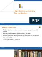 Choose The Right Statistical Analysis Using Four Key Questions