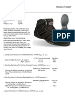 Product Sheet: Product Reference EN ISO20345:2011 Sizes Weight (S. 6.5)