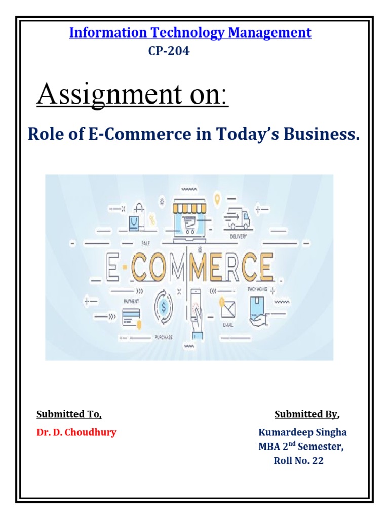 E-Commerce's Role in Modern Business | PDF | E Commerce | Online Shopping