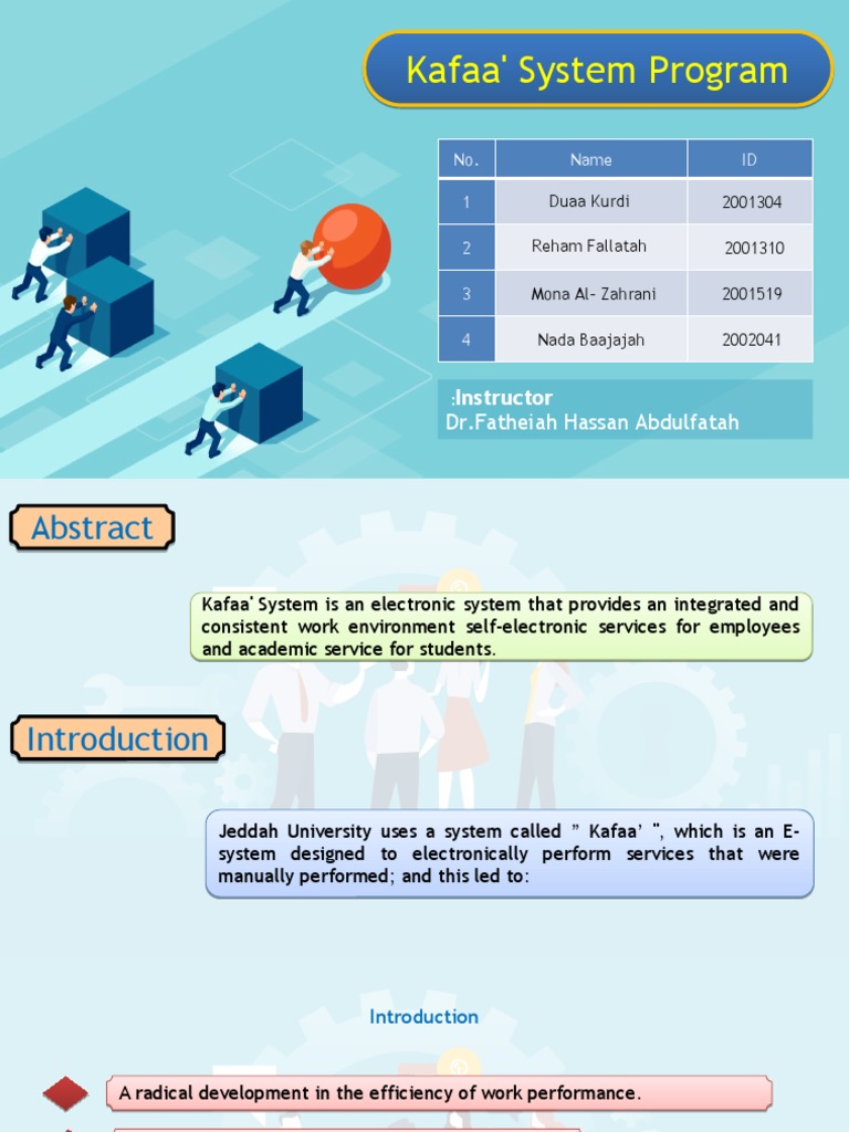 Kafaa' System Program - Nada Baajajah | PDF | Supply Chain Management ...