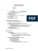 Business Plan Structure: Chapter 1 Executive Summary (03 PP) Chapter II General Information (04 PP)