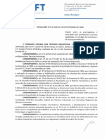 RESOLUÇÃO nº 096.2020 Técnico em Design de Interiores