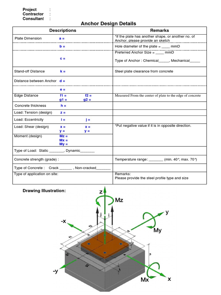 ANCHOR Customer Information Form PDF