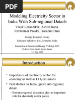 Click To Edit Master Title Style Modeling Electricity Sector in India With Sub-Regional Details