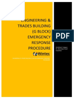 G Block (Trades) Emergency Control Plan - Sep 2016