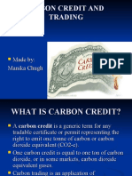 CARBON CREDIT AND   TRADING