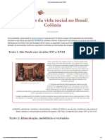 Aspectos Da Vida Social No Brasil Colônia