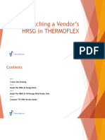 Matching A Vendor's HRSG in Thermoflex: Thermoflow Inc