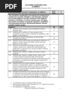 Cst Blueprint - Algebra 2