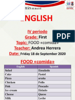 Ingles 1° (1-Food) Sep 18 2020