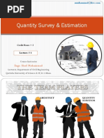 Quantity Survey & Estimation: Engr. Shad Muhammad