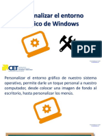 1 - Personalizar - Entorno Gráfico Windows