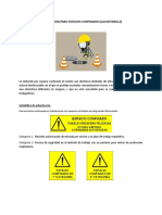 Señalización para espacios confinados (alcantarilla