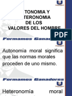5 - Atonomia y Heteronomia de Los Valores Del Hombre