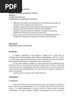 DESARROLLO LOCAL