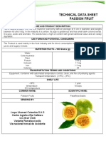 Grupo Ukumari Technical Data Sheet Colombia S.A.S Passion Fruit
