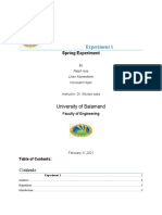 Experiment 1: University of Balamand