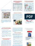 Triptico Conservacion de Alimentos