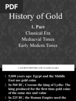 History of Gold - Part 1