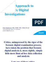 New Approaches To Complex Digital Investigation