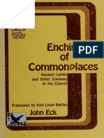 Enchiridion of Commonplaces Aga Eck Johann 1486 1543