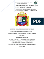 Indicadores de Desarrollo Brasil y Argentina