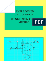 Sample Design Calculation Using Hardy Cross Method