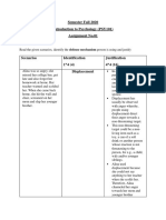 Semester Fall 2020 Introduction To Psychology (PSY101) Assignment No.01