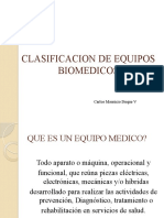 Clasificacion de Equipos Biomedicos