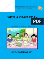 Write A Craft Essay: Self-Learning Kit