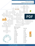 Sing & Plural - Crossword