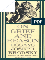 Brodsky, Joseph - On Grief and Reason (FSG, 1995)