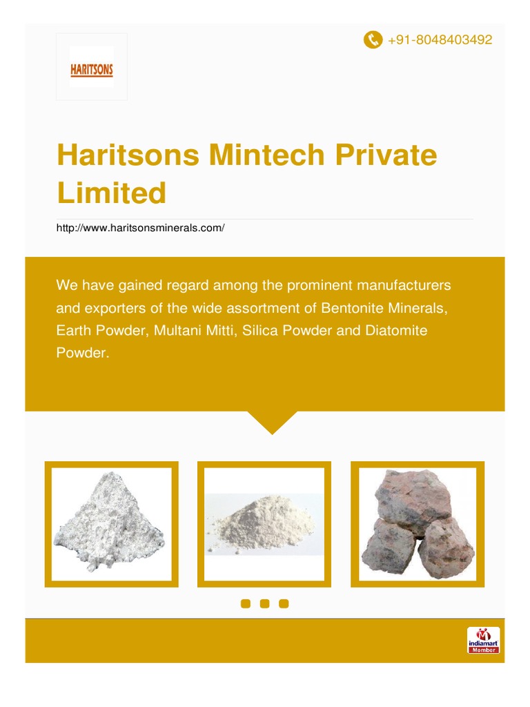 Mineral Solutions for Manufacturers | PDF | Nature | Chemical Substances
