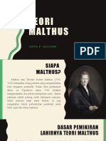TEORI MALTHUS PENDUDUK