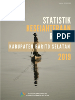Statistik Kesejahteraan Rakyat Kabupaten Barito Selatan 2019