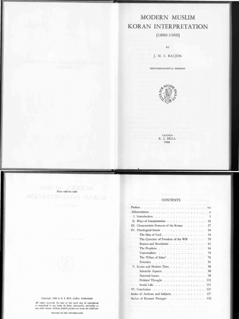 Baljon Modern Muslim Koran Interpretation
