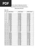 Jadwal Shalat Berjamaah Siswa