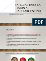 Estrategias para La Incursión Al Mercado Argentino