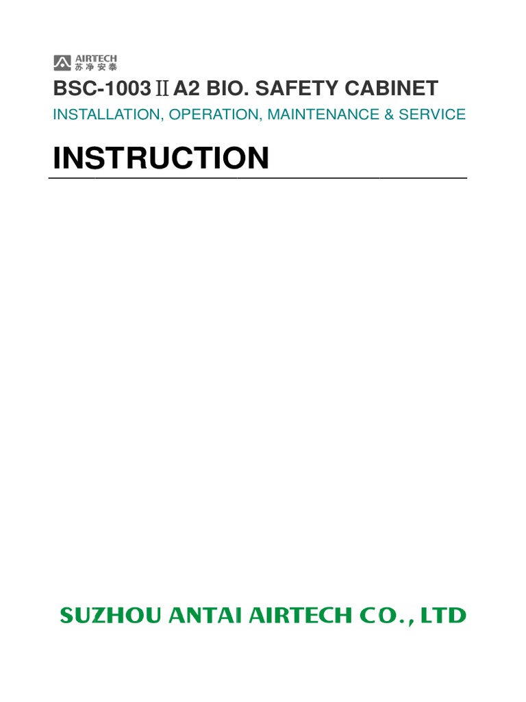 1003 A2 En Manual Pdf Power Supply Sterilization Microbiology