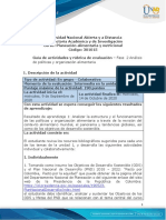 Guía de actividades y rúbrica de evaluación - Unidad 1 - Fase 2 - Análisis de políticas y organización