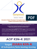 Informasi Lengkap AOP KSN K 2021