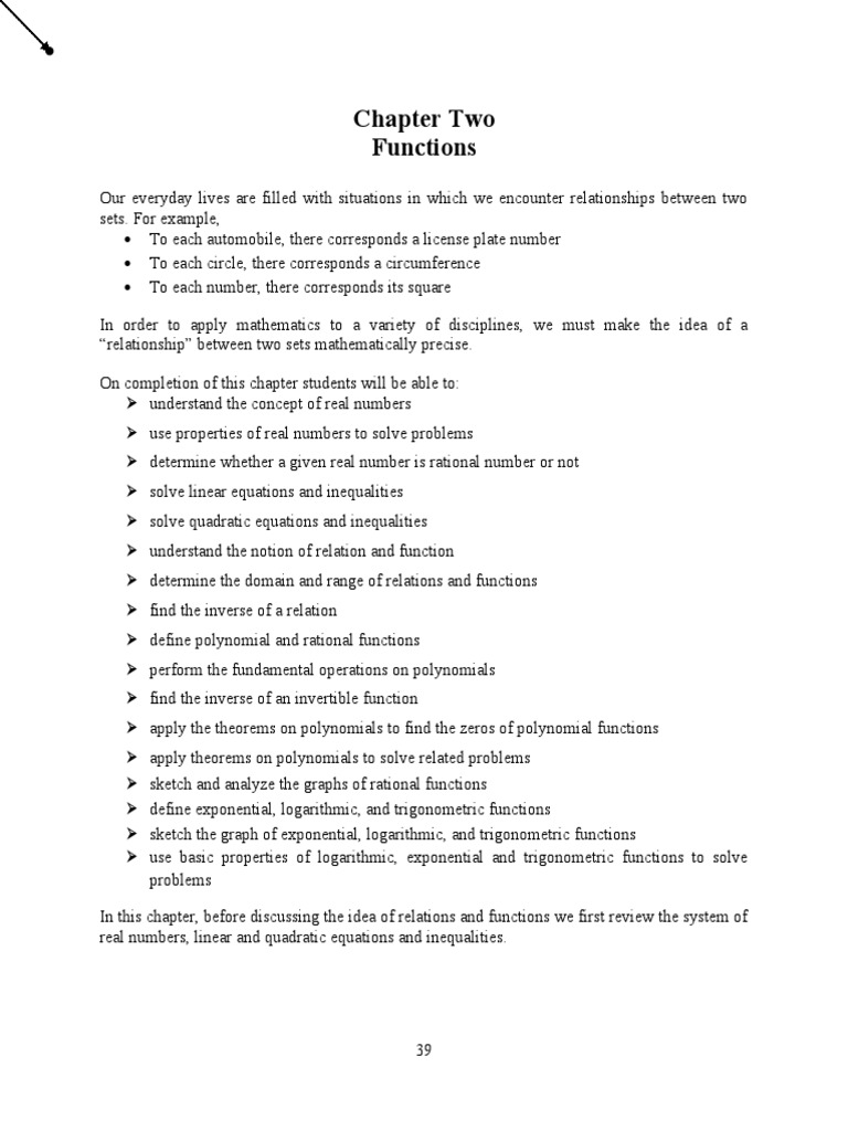 Chapter 2 | PDF | Function (Mathematics) | Equations