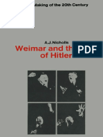 (The Making of The Twentieth Century) A. J. Nicholls (Auth.) - Weimar and The Rise of Hitler (1968, Macmillan Education UK)