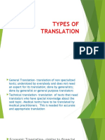 TYPES OF TRANSLATION F