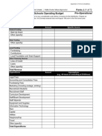 Free School Budget Form