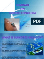 Seminar ON Nanotechnology: Made By:-Sahil Garg 10095 Cse 2 (A